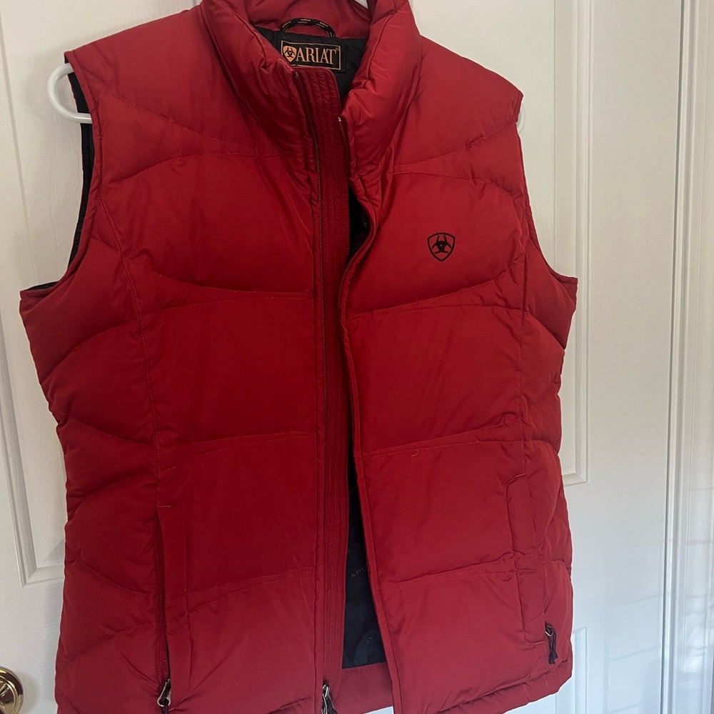Ariat Bold Red Quilted Vest